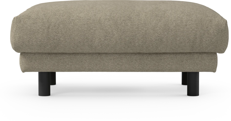 Cherrie - Fotpall 100, fast klädsel - Grå