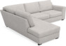 Friday - 2,5-sits soffa med divan vänster - Grå