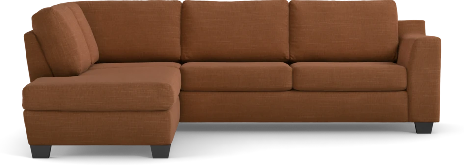 Friday - 2,5-sits soffa med divan vänster - Orange