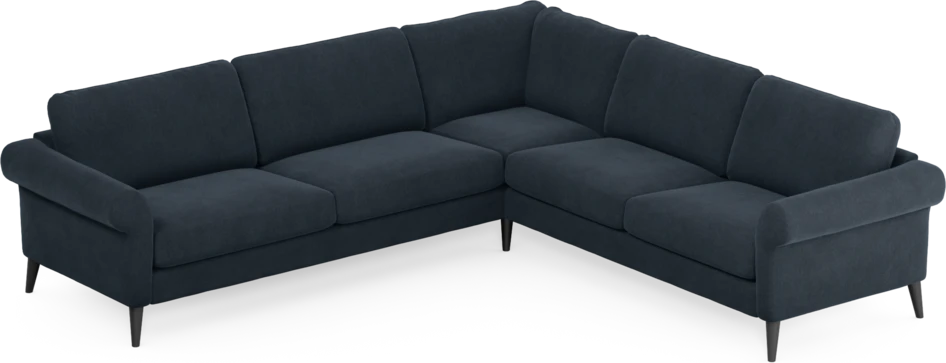 Bridge - Hörnsoffa, 3+2-sits - Blå