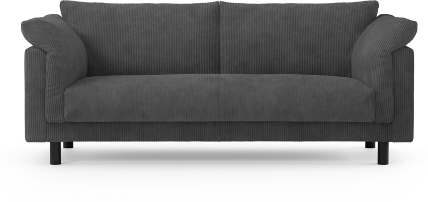 Cherrie - 2,5-sits soffa, hel dyna, fast klädsel - Grön