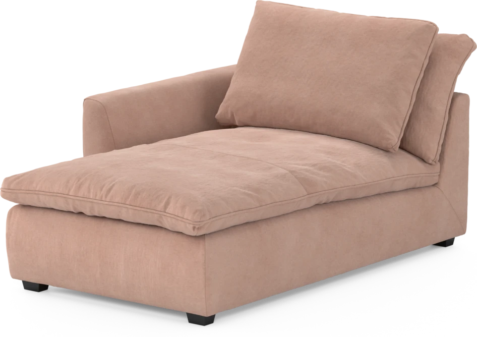 Bellora - Schäslong med armstöd vänster - Rosa