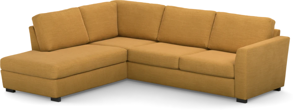 Friday - 2,5-sits soffa med divan vänster - Gul