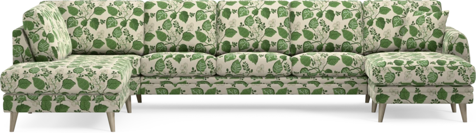 Eden - 3-sits soffa med divan vänster och schäslong höger - Flerfärgad