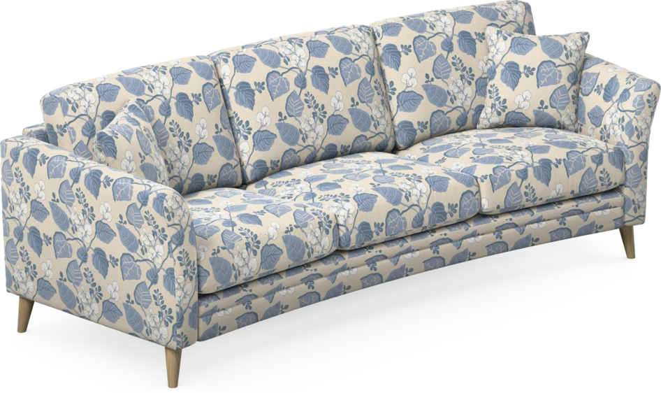 Eden - 3-sits soffa svängd - Flerfärgad
