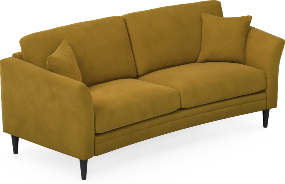 Eden - 2,5-sits soffa svängd - Gul