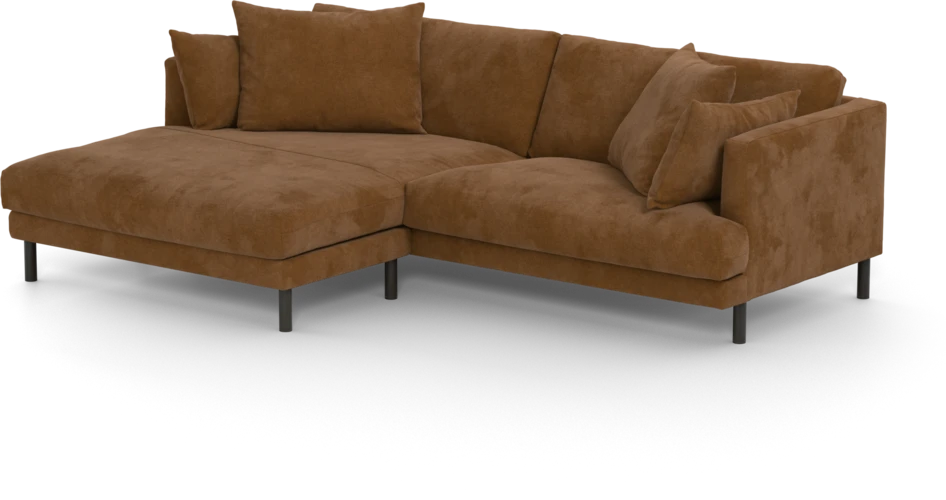 Harper - 4-sits med schäslong XL vänster - Orange