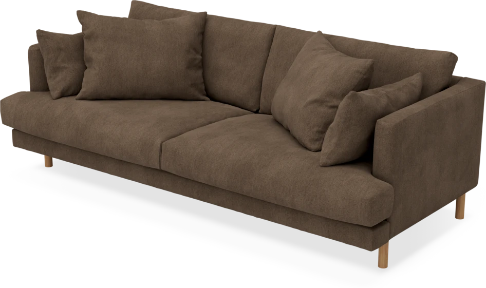 Harper - 3-sits soffa - Brun