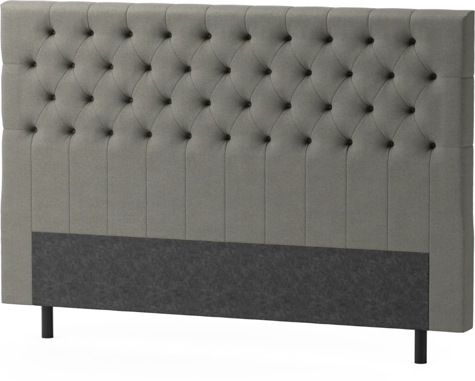 Delux Pikerad XL - Sänggavel, 90-210 cm - Grå