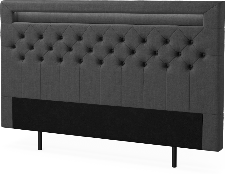 New York led - Sänggavel, 90-210 cm - Grå