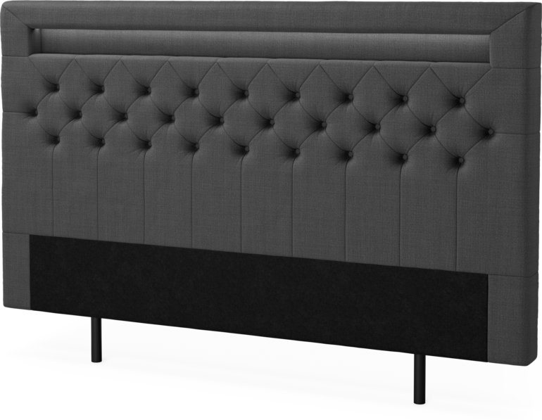 New York led - Sänggavel, 90-210 cm - Grå