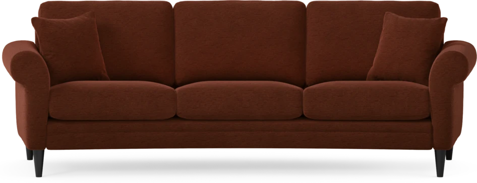 Eden - 3-sits soffa svängd - Orange