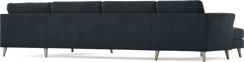 Bridge - 3-sits soffa med schäslong vänster och divan höger - Blå