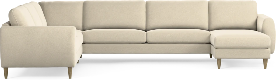 Bridge - Hörnsoffa, 2+3-sits med schäslong höger - Beige