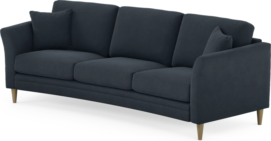 Eden - 3-sits soffa svängd - Blå
