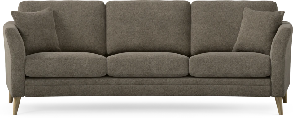 Eden - 3-sits soffa svängd - Brun