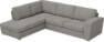 Friday - 2,5-sits soffa med divan vänster - Grå