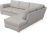 Friday - 2,5-sits soffa med divan höger - Vit