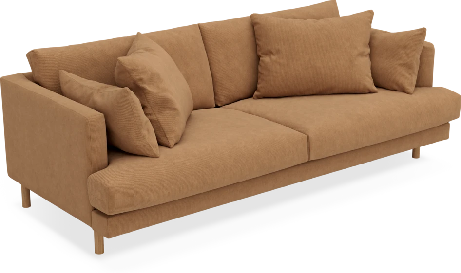 Harper - 3-sits soffa - Gul
