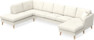 Eden - 3-sits soffa med divan vänster och schäslong höger - Vit
