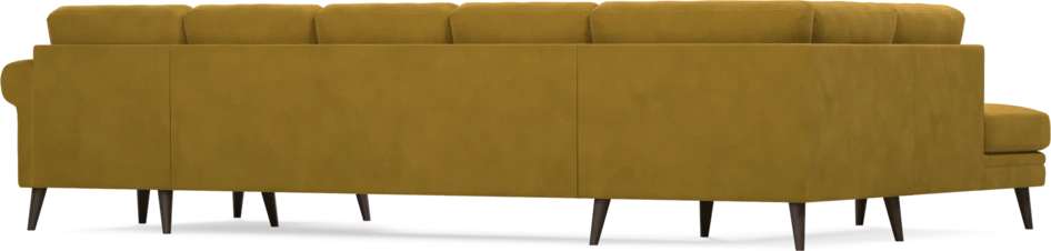Eden - 3-sits soffa med divan vänster och schäslong höger - Gul