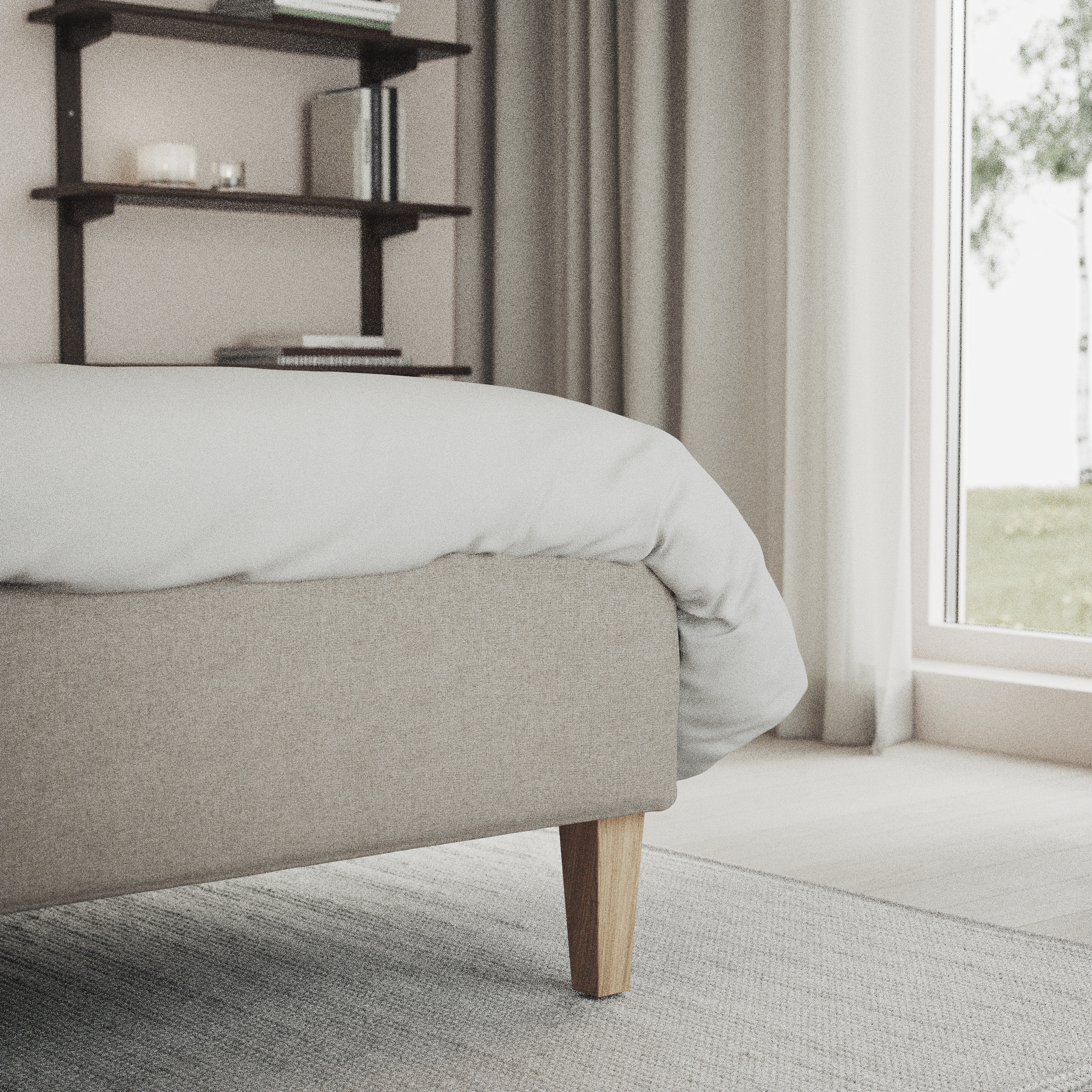 Delux Sense - Ställbar säng, dubbelsäng med bäddmadrass och sängben - inspiration