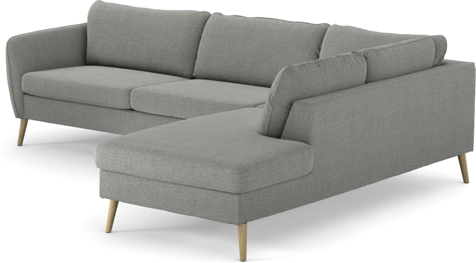 County - 2,5-sits soffa med divan höger - Grå