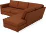 Friday - 2,5-sits soffa med divan höger - Orange