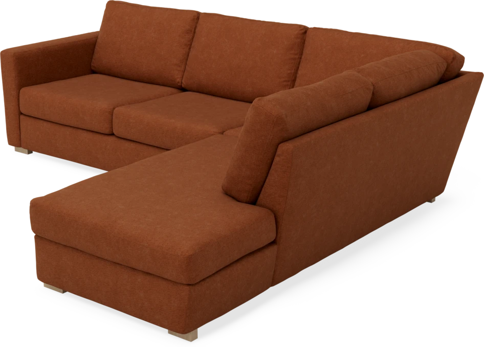 Friday - 2,5-sits soffa med divan höger - Orange