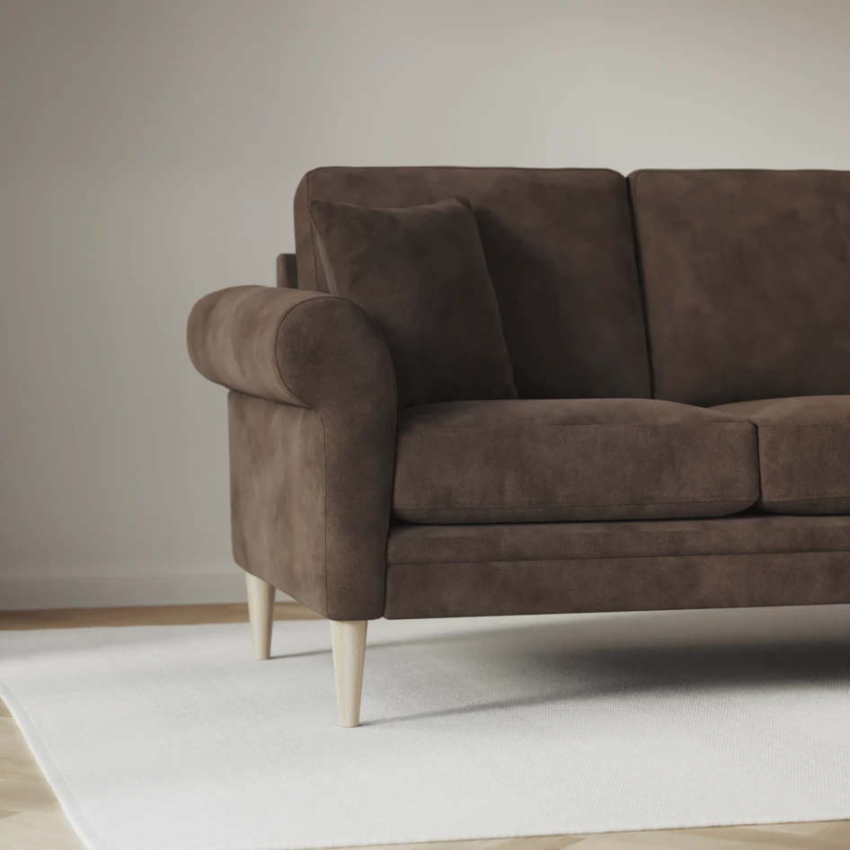 Eden - Hörnsoffa, 3+1-sits - Brun