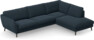 Madison Lux - 3-sits soffa med divan höger - Blå