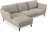 Madison Lux - 2-sits soffa med schäslong vänster - Vit