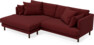 Harper - 4-sits med schäslong XL vänster - Rosa