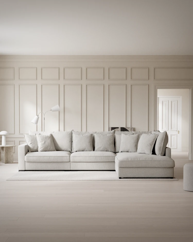 Rossi - 3-sits soffa med divan höger - inspiration