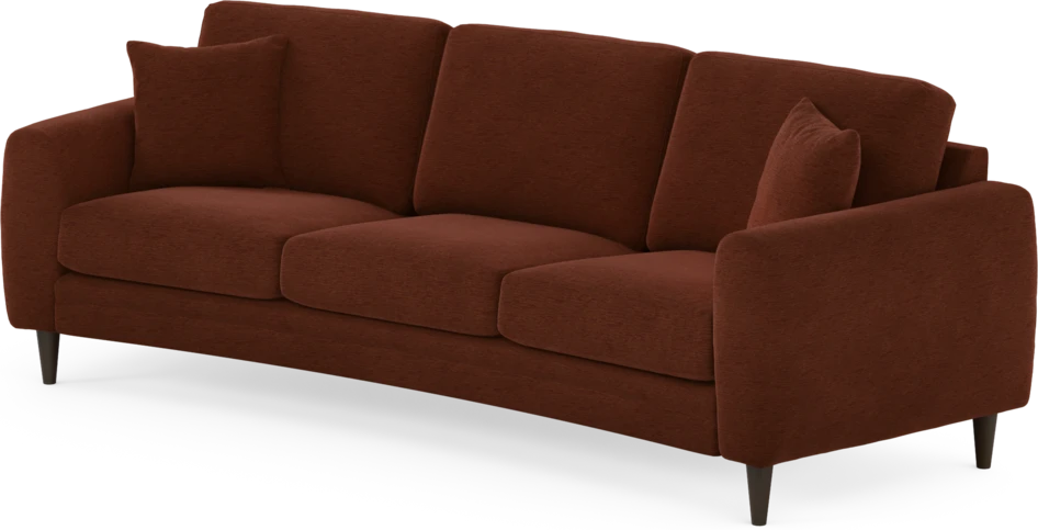 Eden - 3-sits soffa svängd - Orange