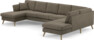 Eden - 3-sits soffa med schäslong vänster och divan höger - Beige