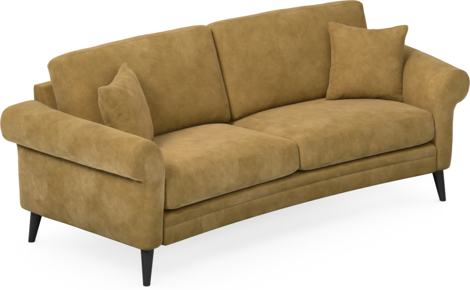 Eden - 2,5-sits soffa svängd - Gul