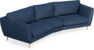 Madison - 3-sits soffa svängd, 90 cm - Blå