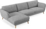 Madison - 3-sits soffa med schäslong vänster - Vit