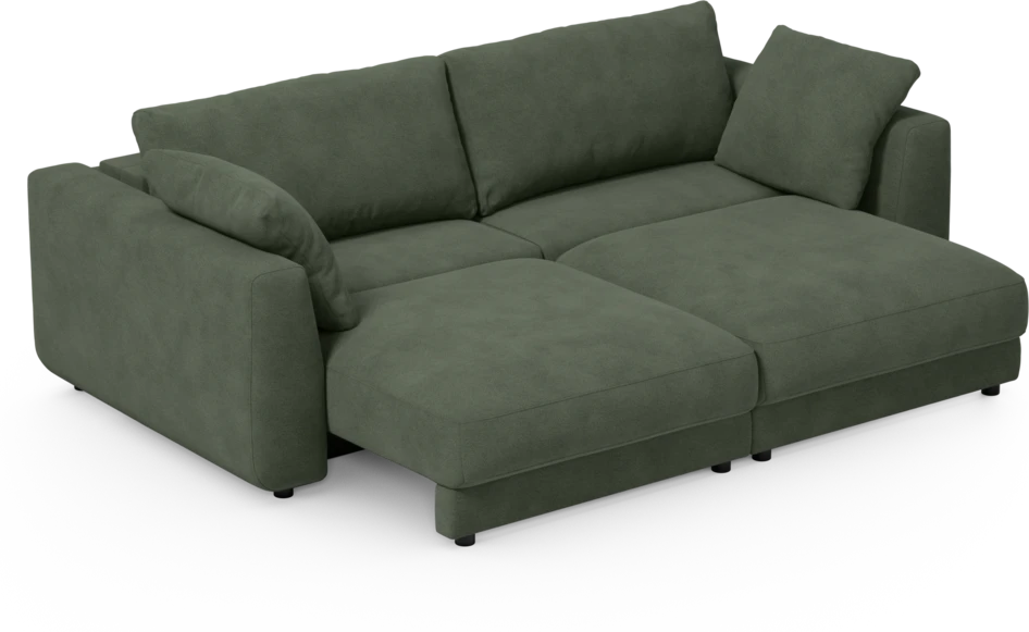 Amie - Bäddsoffa 3-sits - Grön