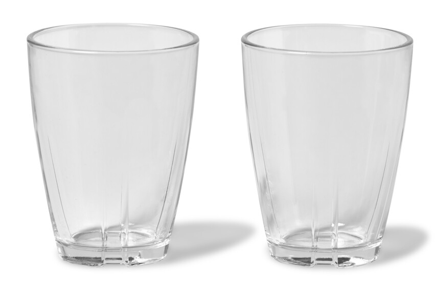 Bruk - Glas, H 11 Ø 8,4 cm, 35 cl, 2-pack - Vit
