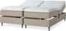 Delux Sense - Ställbar säng, dubbelsäng med bäddmadrass - Beige