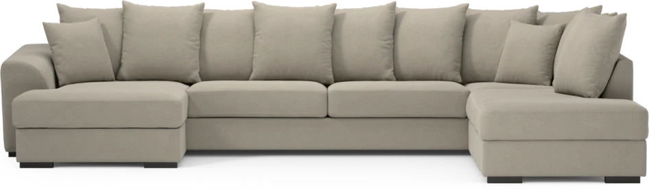 Town - 3-sits soffa med divan höger och schäslong vänster - Grå