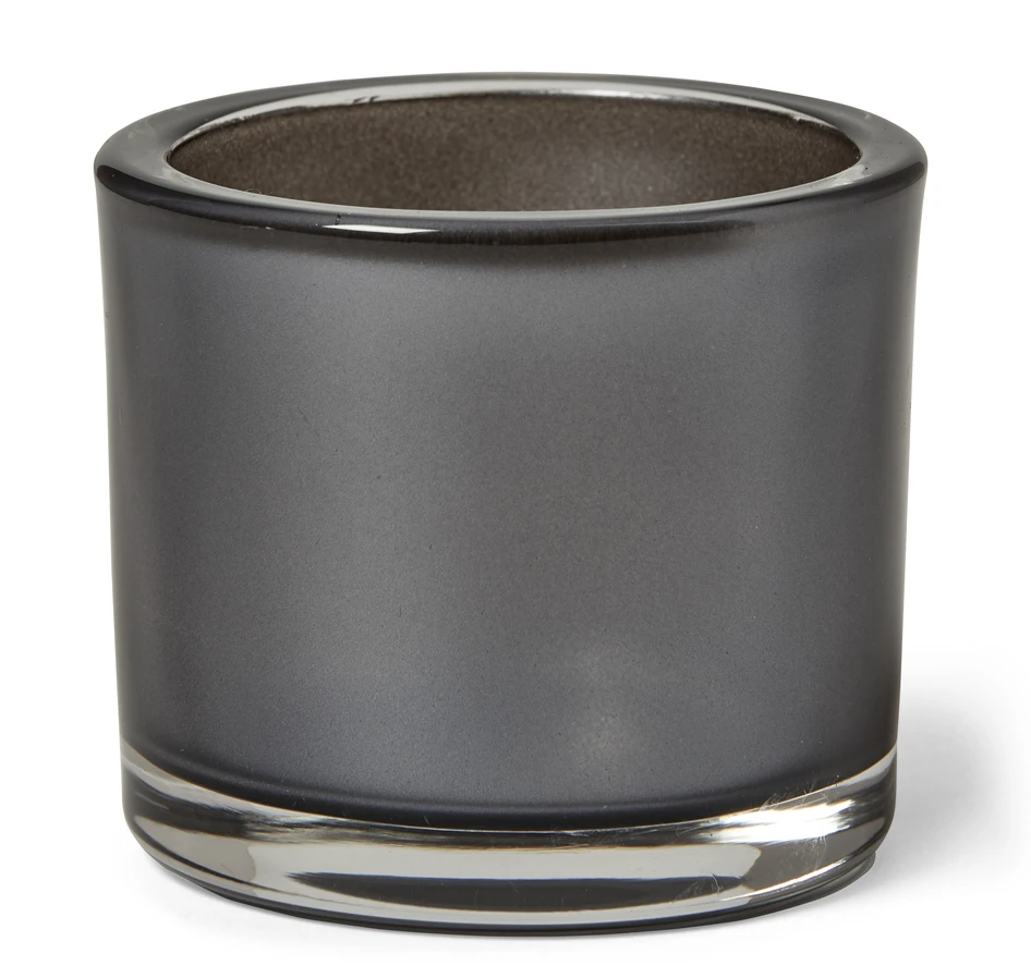 Mango Pearl - Ljuslykta, H 8 Ø 9 cm - Grå