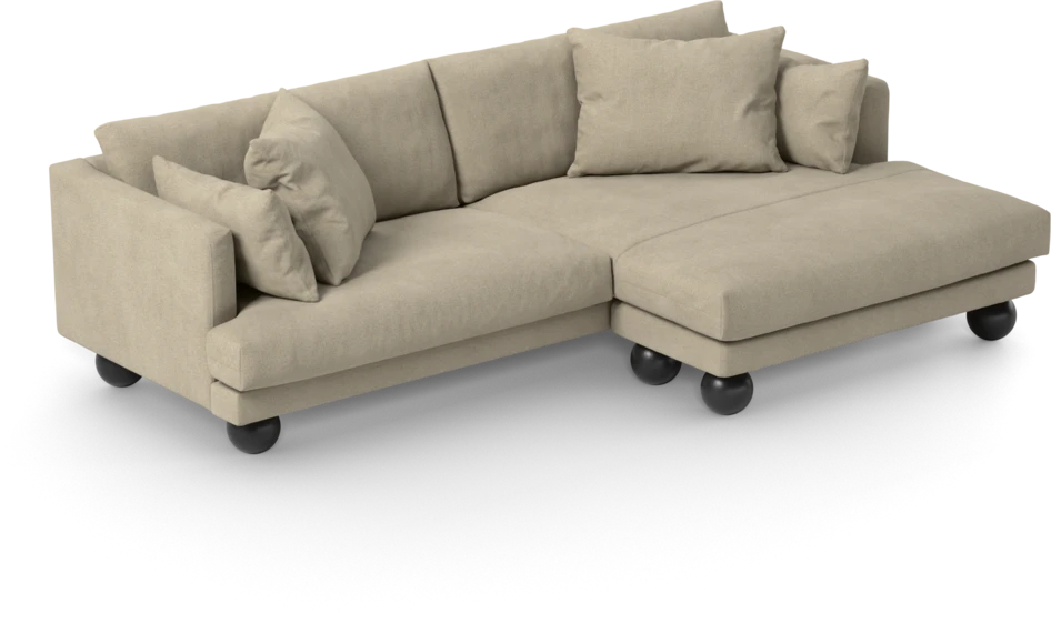 Harper - 4-sits med schäslong XL höger - Beige