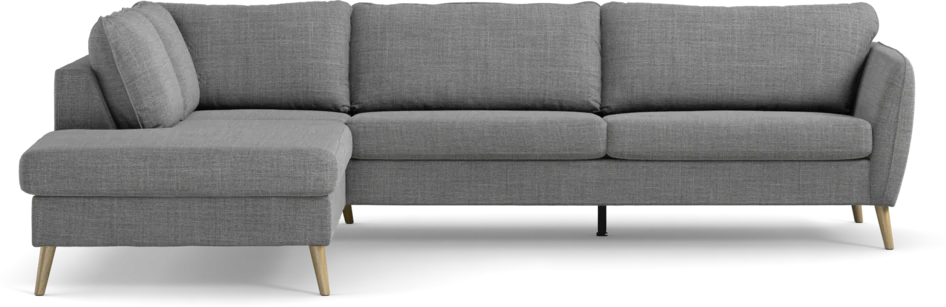 County - 2,5-sits soffa med divan vänster - Grå