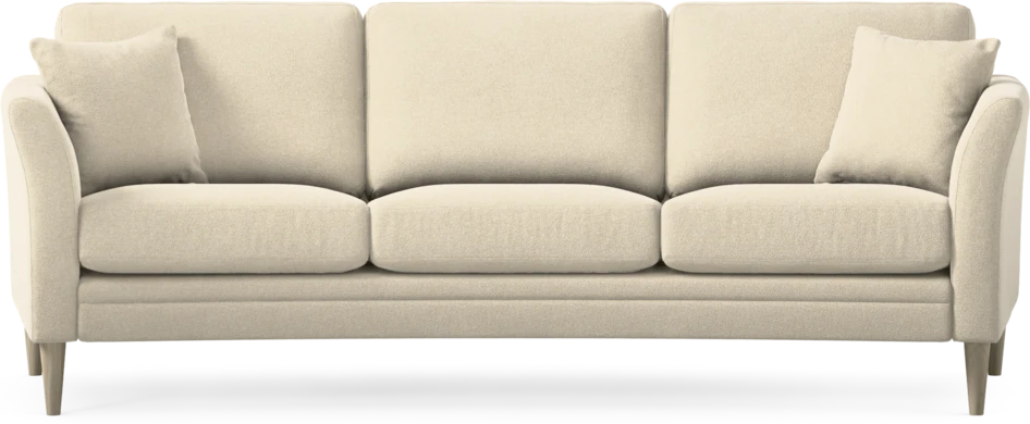 Eden - 3-sits soffa svängd - Beige
