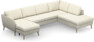 County - 3-sits soffa med schäslong vänster och divan höger - Vit