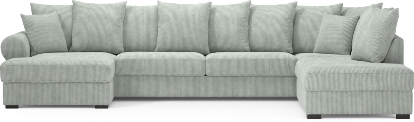 Town - 3-sits soffa med divan höger och schäslong vänster - Blå