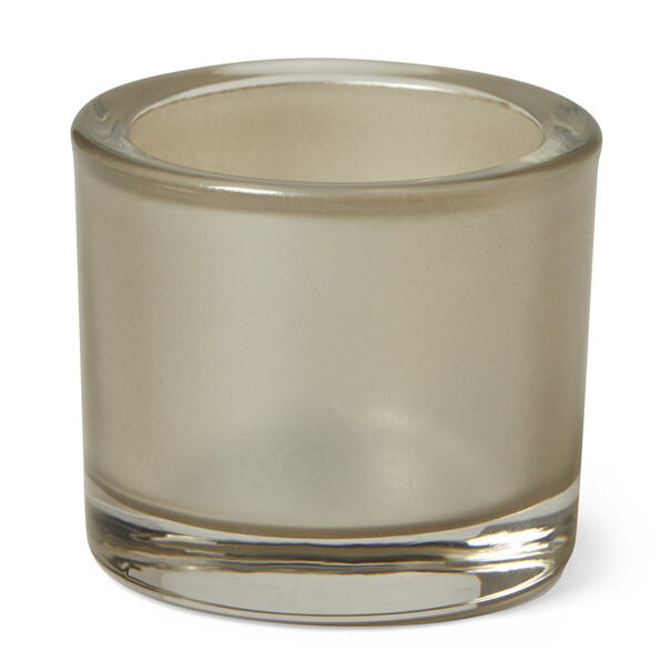 Mango Pearl - Ljuslykta, H 5,7 Ø 6,5 cm - Beige